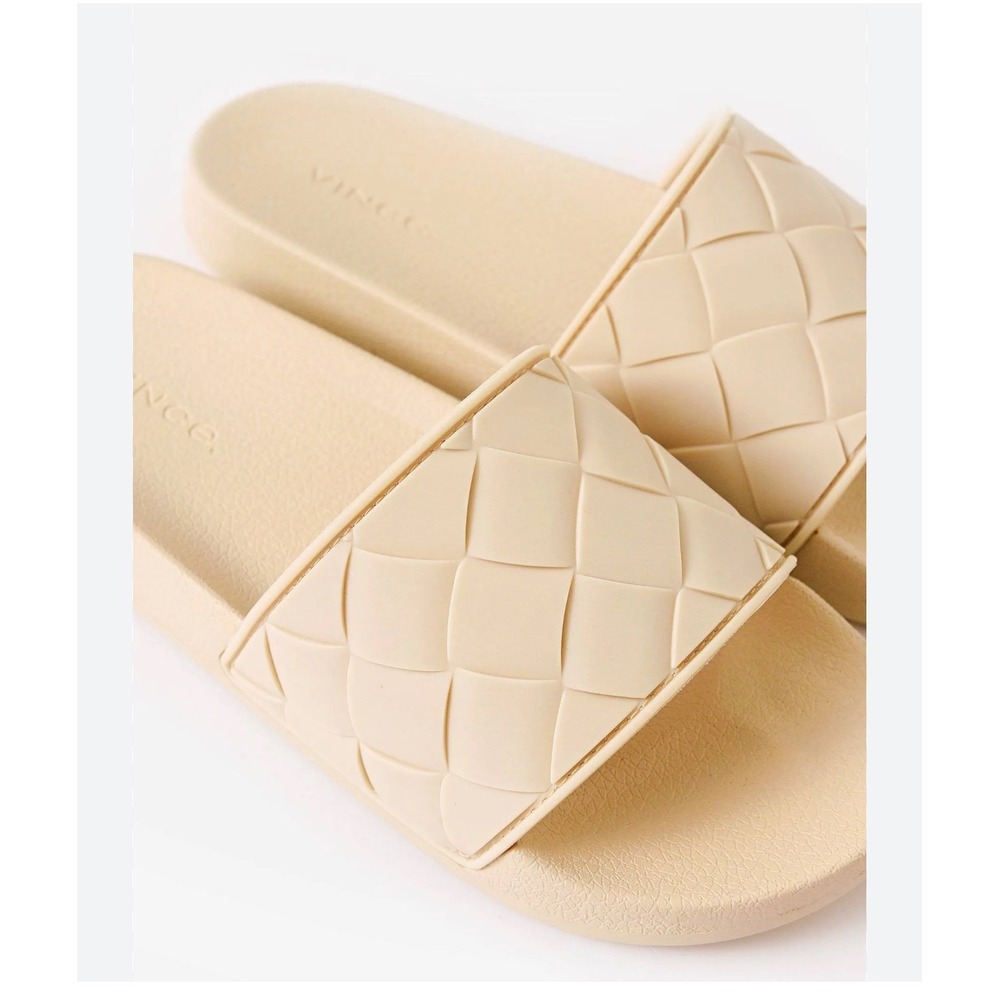 Vince Watley Woven Leather Slide Sandals Men's 12 /Women's 14‎